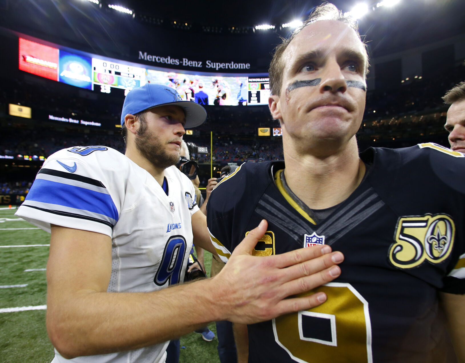 2016: Detroit becomes first team in 60 Saints home games to stop Drew Brees from throwing TD